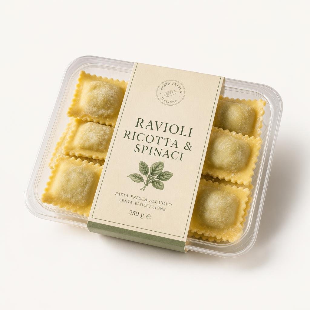 Fresh Ravioli Ricotta & Spinach 250 g